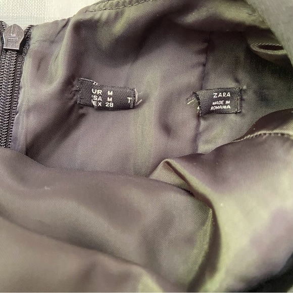 ZARA little black dress open back buckle sleeveless medium flattering film noir - Picture 4 of 12